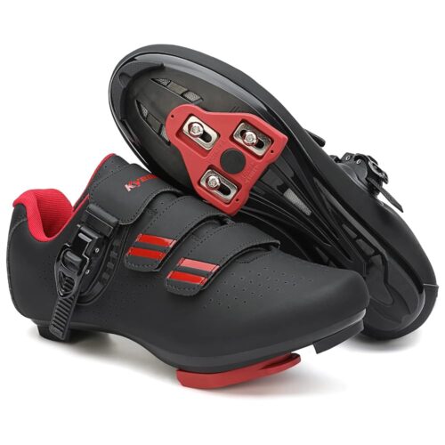 Mens Womens Cycling Shoes Compatible with Pelaton Bike Shoes Road Bike Shoes Riding Bicycle Pre-Installed with Delta Cleats Clip Indoor Outdoor Pedal