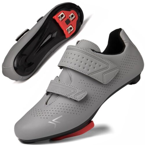 Mens Womens Cycling Shoes Compatible with Pelaton Road Bike Pelaton Shoes Riding Shoes Bicycle Pre-Installed Delta Cleats