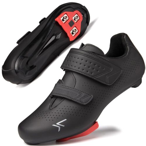 Mens Womens Cycling Shoes Compatible with Pelaton Road Bike Pelaton Shoes Riding Shoes Bicycle Pre-Installed Delta Cleats