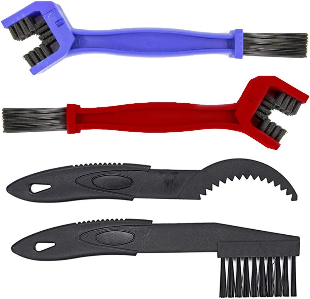 MMOBIEL Motorcycle Chain Cleaning Brush Kit Chain Cleaner for Motorcycle, Bicycle and Mountain Bike – 4 Pcs Chain Cleaning Brush Tool - Bike Maintenance Cleaning Tool – Bike... MMOBIEL Motorcycle Chain Cleaning Brush Kit Chain Cleaner for Motorcycle, Bicycle and Mountain Bike – 4 Pcs Chain Cleaning Brush Tool - Bike Maintenance Cleaning Tool – Bike...