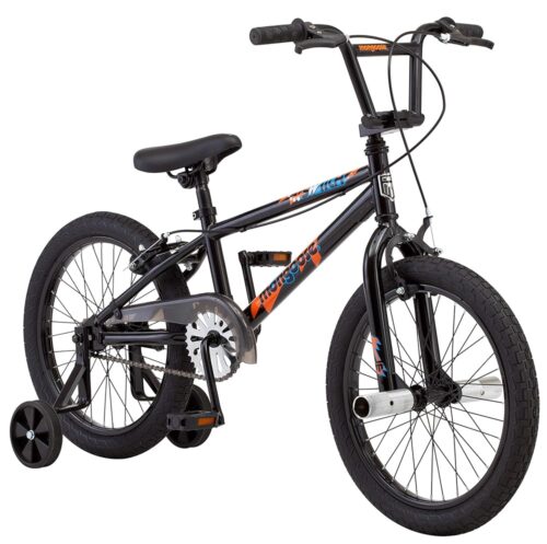 Mongoose Switch and Stun BMX Style Kids Bike, for Boys and Girls Bicycle Ages 5-8, 18-Inch Wheels, Low Stand Over Steel Frame, with Durable Chain Guard