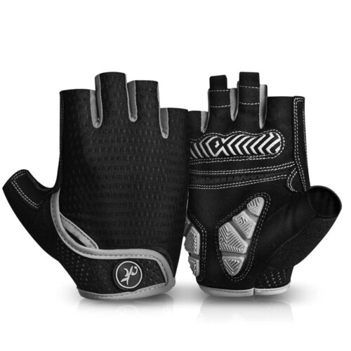 MOREOK Cycling Gloves Bike Gloves for Men/Women-[Breathable Anti-Slip 5MM Gel Pad] Biking Gloves Half Finger Road Bike MTB Bicycle Gloves-for...