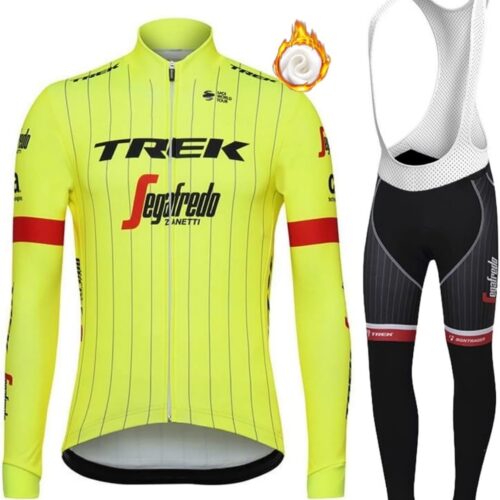 Mountain Bike Men's Cycling Clothes Winter Warm Fleece Cycling Sportswear Suit