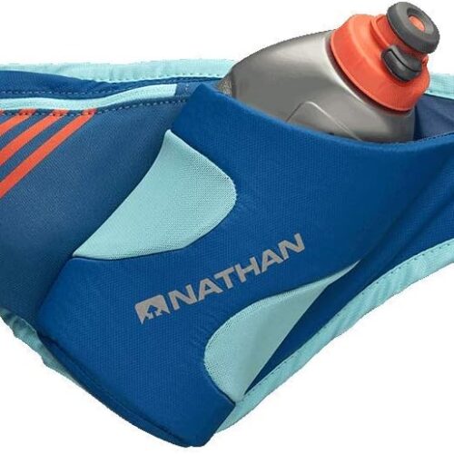 Nathan Peak Hydration Waist Pack with Storage Area & Run Flask 18oz – Running, Hiking, Camping, Cycling