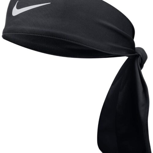 NIKE Dri-Fit Fury Sweat-Wicking Head Tie - Unisex (Black)