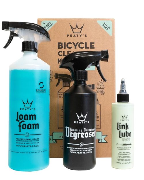 Peaty's Bicycle Cleaning Kit - Wash, Degrease, and Lubricate (Dry Weather), Clear, 18.33 Fl Oz (Pack of 3)