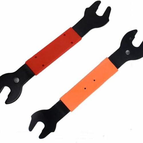 Pedal Wrench Double Sided Bicycle Pedal Removal 15/16/17mm Bike Spanner Home Mechanic Pedal Repair Tool Comfortable Grip Energy-saving Cycling Crank for Biking Maintenance Repair