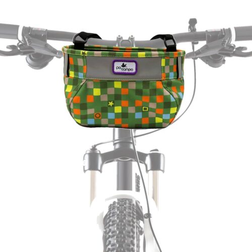 Po Campo Kids Bicycle Basket – Whoosh Bike Basket – Front Frame Handlebar Bag – Waterproof Fabric Bike Basket for Boys, Girls, Toddlers Bike or Scooter