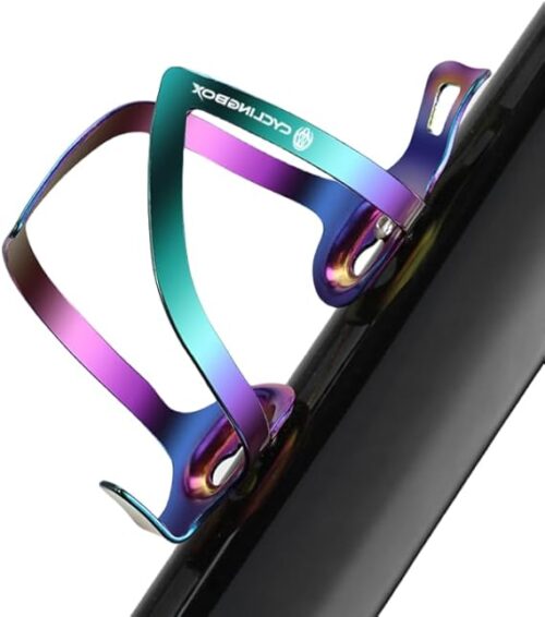Premium Aluminum Alloy Bike Cup Holder - - Durable Water Bottle Cage for Bicycle, Road Bike, Mountain Bikes (Multicolor)