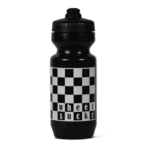 Purist 22 oz Cycling Water Bottle by Specialized Bikes Checkerboard Ska Screen Print | MoFlo 2.0 Cap | Made in USA, Black