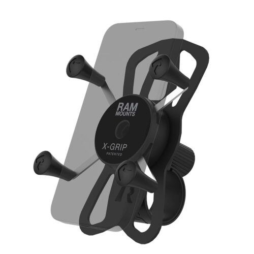 RAM MOUNTS X-Grip Phone Mount with RAM Tough-Strap Handlebar Base for Bikes and Motorcycle Handlebars