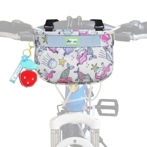 RAYMACE Kids Bike Basket,Children's Bike Basket Front,Waterproof Bicycle Basket Handlebar Bag for Girls,Boys Toddlers Bike or Scooter Accessories