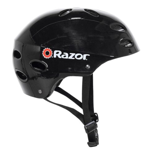 Razor V-17 Youth Multi-Sport Helmet - CPSC Approved Kid’s Helmet with Adjustable Strap - Durable Helmet with Foam Padding for Biking, Skating, and Other Outdoor Sports