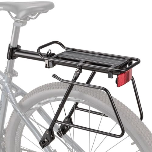 Rear Bike Rack - Bike Cargo Rack Quick Release Mount - Large Capacity Bicycle Pannier Rack 60lbs, Touring Carrier Rack fit 24”-29” and 700c