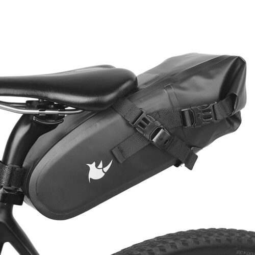 Rhinowalk Bicycle Saddle Bag with Reflective Bike Seat Bag, Waterproof Cycling Bag Mountain Road Portable Storage Bag 4L