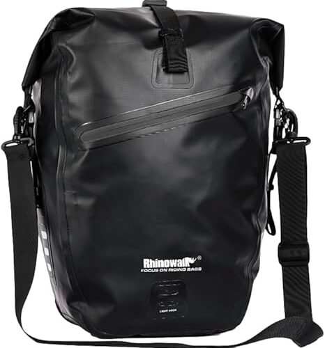 Rhinowalk Bike Bag Waterproof Bike Pannier Bag 27L,(for Bicycle Cargo Rack Saddle Bag Shoulder Bag Laptop Pannier Rack Bicycle Bag Professional Cycling Accessories)