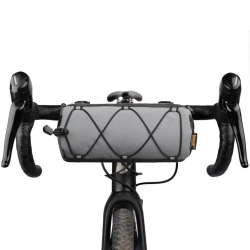 Rhinowalk Bike Handlebar Bag, Bicycle Front Bag Frame Storage Roll Bag Mountain Road Bikes Commuter Shoulder Bag Professional Cycling Accessories