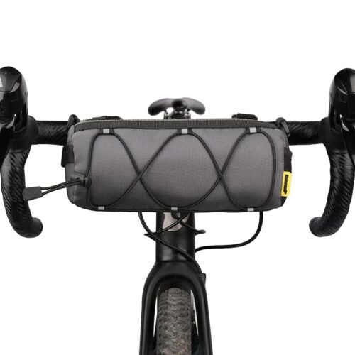 Rhinowalk Bike Handlebar Bag, Bicycle Front Bag Frame Storage Roll Bag Mountain Road Bikes Commuter Shoulder Bag Professional Cycling Accessories