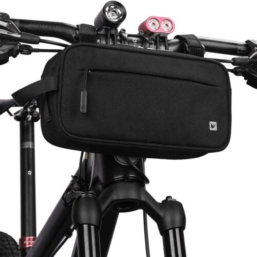 Rhinowalk Bike Handlebar Bag, Multifunctional Waterproof Mountain Bike Crossbar Front Bag Road Bike Basket Bicycle Frame Bag Waist Shoulder Bag Bicycle Bag Professional Cycling...