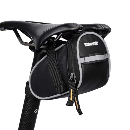 Rhinowalk Bike Saddle Bag Bicycle Under Seat Storage Pack for Repair Tool Kits with Reflective Strap for Mountain Road Bike Cycling Accessories