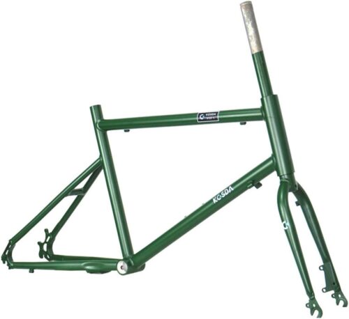 Road Bike Frames 40cm Disc Brake Bikes Frame Aluminum Alloy Rigid Frame 20er BMX Frames Support 451 Wheelset Quick Release Bikes Frame F100mm R 135mm QR(Green)