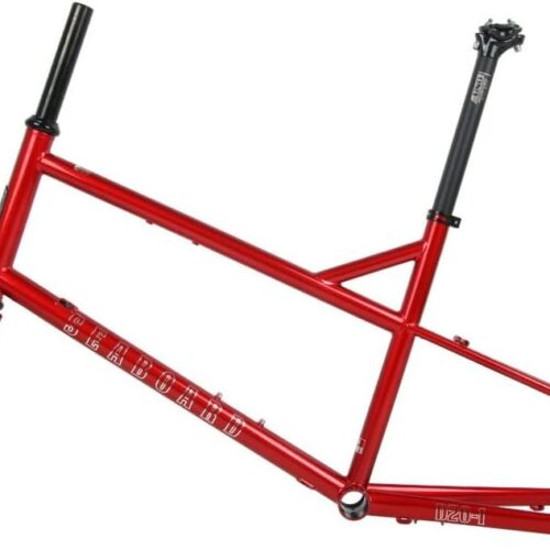 Road Bike Frameset 700C 451 BMX Bike Frame Disk Brake Frame 38cm 42cm Cr-Mo Steel Bike Frame Quick Release Frame 100/135mm Internal Routing BSA BB68mm(Burgundy,38cm)