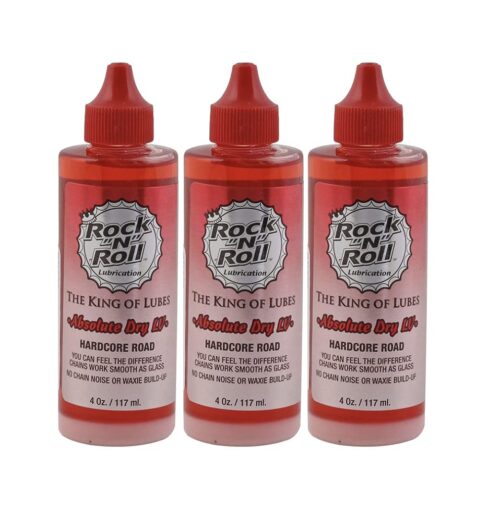 Rock N Roll Rock-N-Roll Absolute Dry LV Bicycle Chain Lube Made for Road Bikes - 4oz - (Pack of 3)