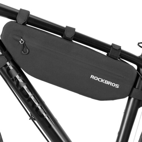 ROCKBROS Bike Frame Bag Waterproof Bike Triangle Bag Bicycle Under Top Tube Bag Corner Pouch Storage Bag for Cycling Accessories