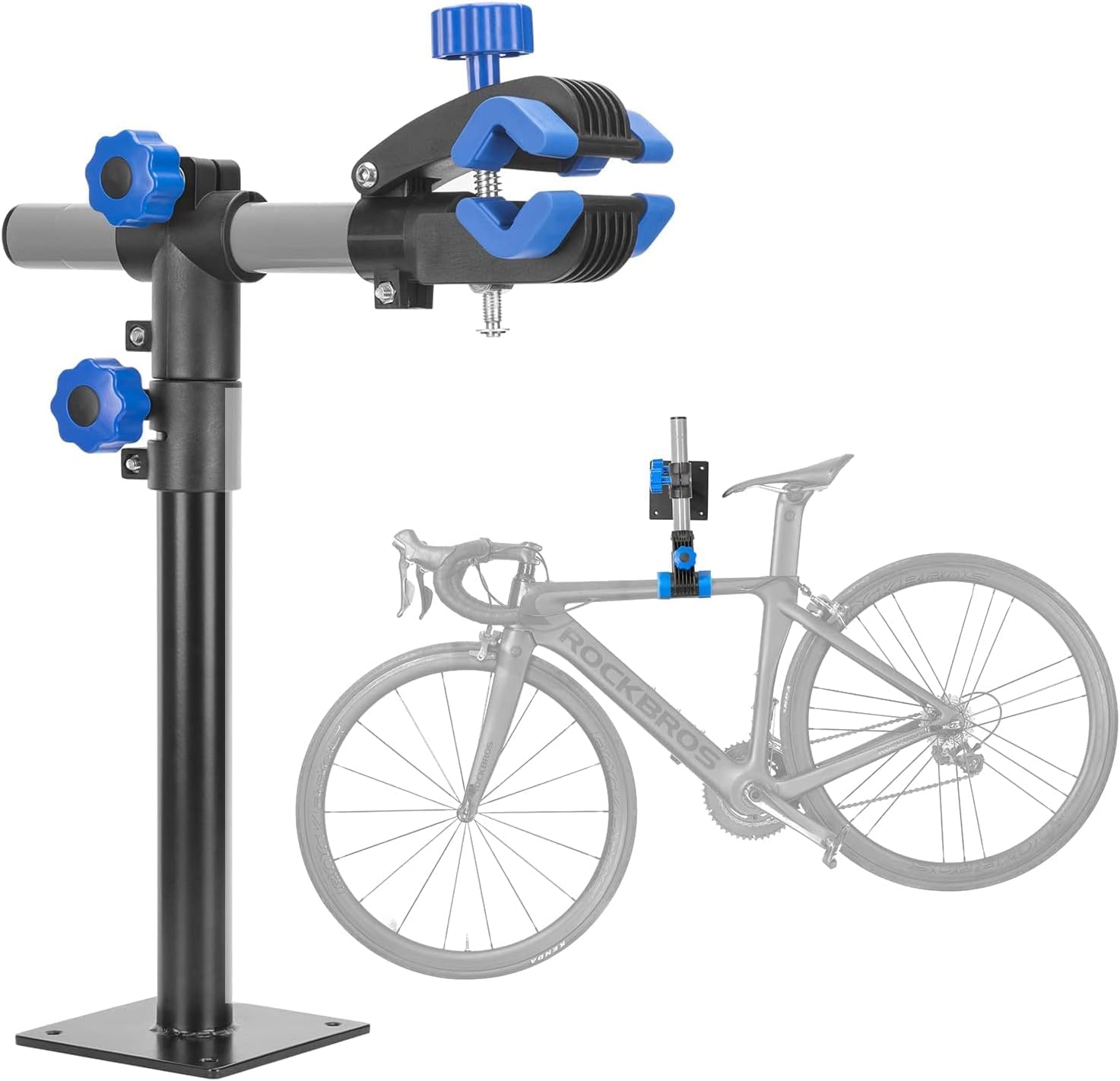 ROCKBROS Bike Repair Stand Wall Workbench Mount Rack Workstand Clamp Height Adjustable Home Bicycle Maintenance Rack for Road Mountain Bikes ROCKBROS Bike Repair Stand Wall Workbench Mount Rack Workstand Clamp Height Adjustable Home Bicycle Maintenance Rack for Road Mountain Bikes