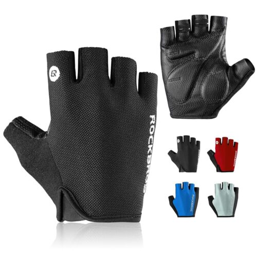 ROCKBROS Cycling Gloves for Men Women - Breathable Bike Gloves - Half Finger Gloves for Daily Cycling Workout Outdoor Sports