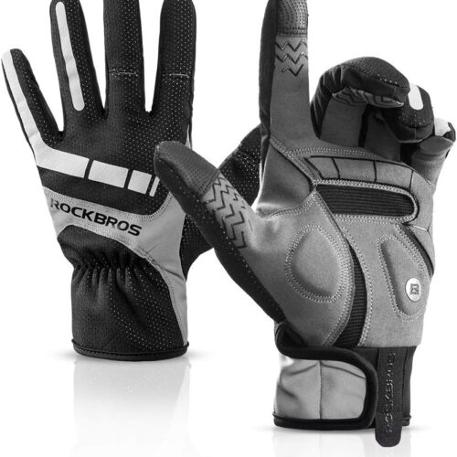 ROCKBROS Cycling Gloves Motocycle Mountain Bike Gloves Full Finger Biking Gloves for Men Bicycle Gloves