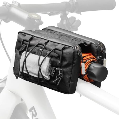 ROCKBROS Top Tube Bike Bag,Large Capacity Bicycle Front Frame bag Quick Release Bike Tube Bag Cycling Pouch with Shoulder Strap Bike Accessories for Adult Bikes