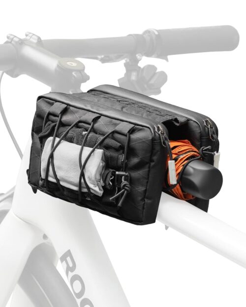 ROCKBROS Top Tube Bike Bag,Large Capacity Bicycle Front Frame bag Quick Release Bike Tube Bag Cycling Pouch with Shoulder Strap Bike Accessories for Adult Bikes