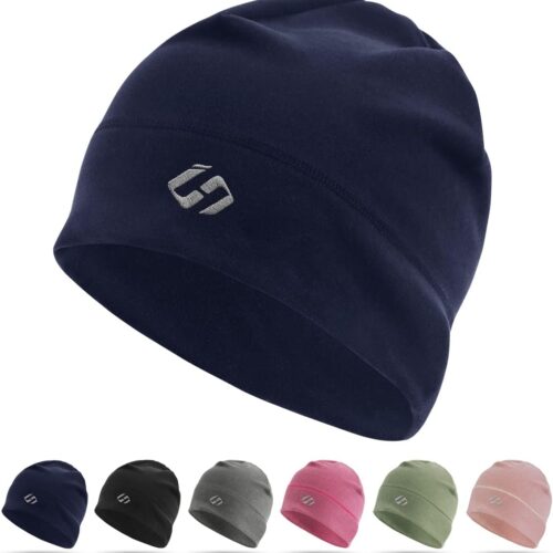 Running Beanie Thermal Running Hat Men Skull Cap Running Cap Cycling Hat Under Helmet Cap Sports Hat