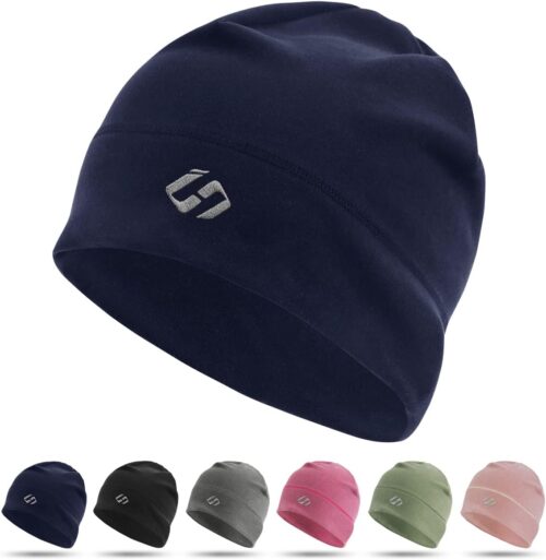 Running Beanie Thermal Running Hat Men Skull Cap Running Cap Cycling Hat Under Helmet Cap Sports Hat