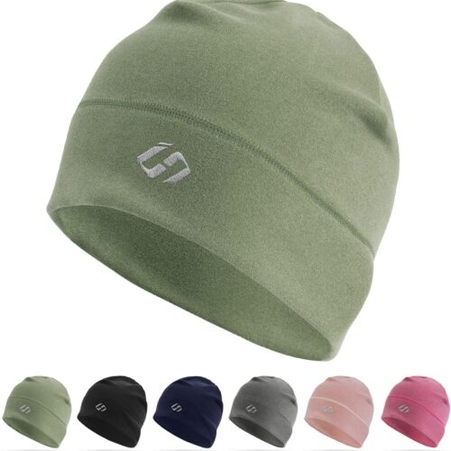 Running Beanie Thermal Running Hat Men Skull Cap Running Cap Cycling Hat Under Helmet Cap Sports Hat