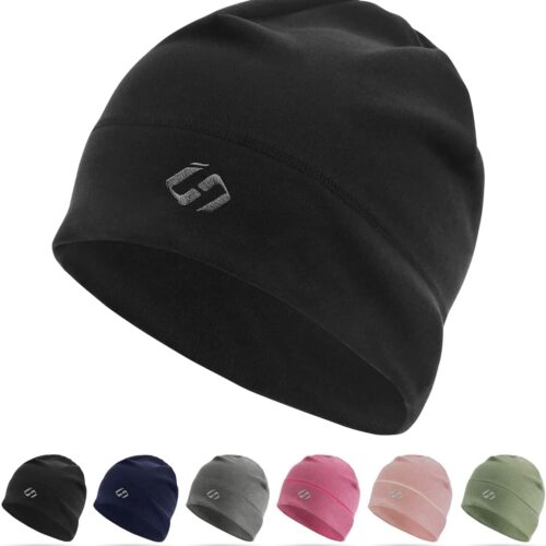 Running Beanie Thermal Running Hat Men Skull Cap Running Cap Cycling Hat Under Helmet Cap Sports Hat