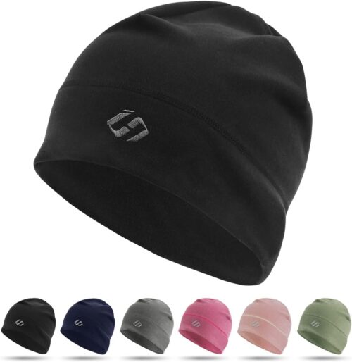 Running Beanie Thermal Running Hat Men Skull Cap Running Cap Cycling Hat Under Helmet Cap Sports Hat