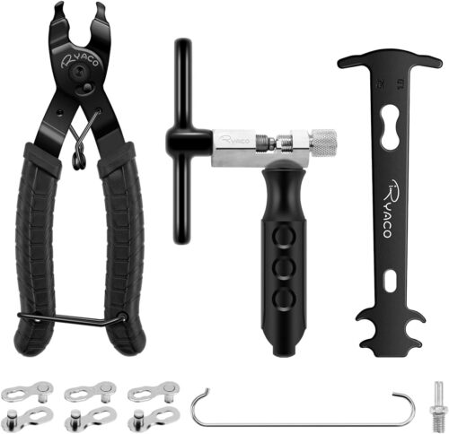 RYACO Bike Chain Tools Set, Bicycle Link Plier, Chain Cutter, Chain Inspection Caliper included for 6/7/8/9/10 Speed Chains Link Repair, Professional Tool Kit, Suit for Road...