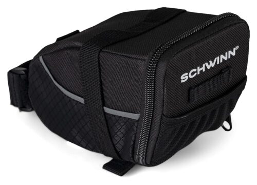 Schwinn Bike Bag, Pannier and Storage, Easy to Attach, Hold Cell Phones, Snacks, Wallet, Mounted Bicycle Accessories