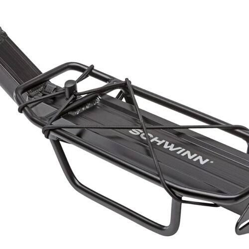 Schwinn Bike Rear Rack, Lightweight Compact Design, Can Hold Up to 20 or 26 lbs. Option, Fits Most Adult Bike Frames, Durable Construction, Additional Cargo Options, Bike and...