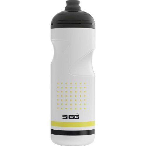 SIGG Pulsar White Bike Water Bottle (0.75 L), Leakproof Cycling Bottle, Super Lightweight and BPA-Free Sports Bottle with SureSnap® Valve