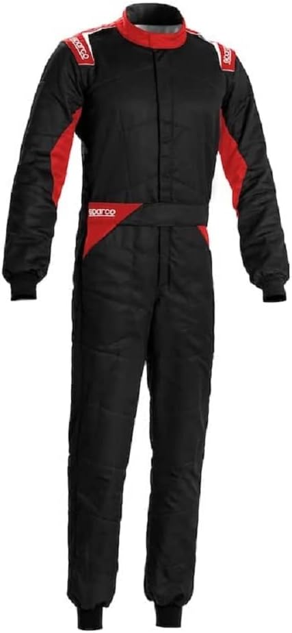 Sparco Men's Suit (Black/Red, Extra Large)