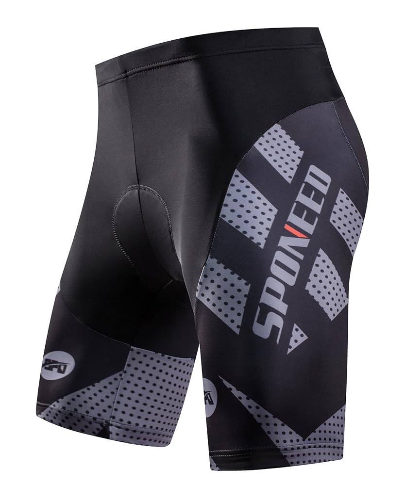 sponeed Men's Cycling Shorts Padded Bicycle Riding Pants Bike Biking Clothes Cycle Wear Tights