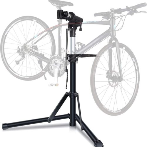 Sportneer Bike Repair Stand: Height Adjustable Bike Work Stand with Magnetic Tool Tray - 360° Rotatable Bicycle Stand with Multiple Quick Release for Home Bicycle Mechanic -...