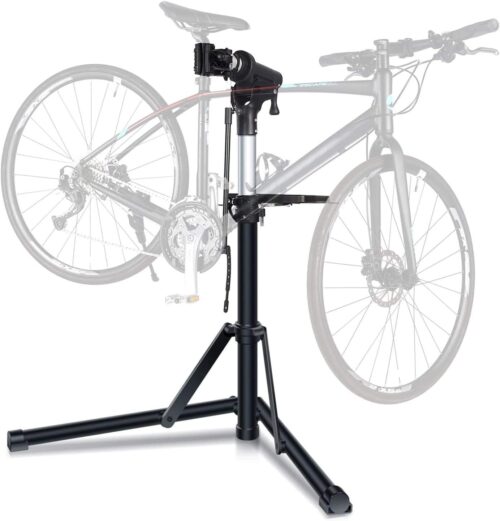 Sportneer Bike Repair Stand: Height Adjustable Bike Work Stand with Magnetic Tool Tray - 360° Rotatable Bicycle Stand with Multiple Quick Release for Home Bicycle Mechanic -...