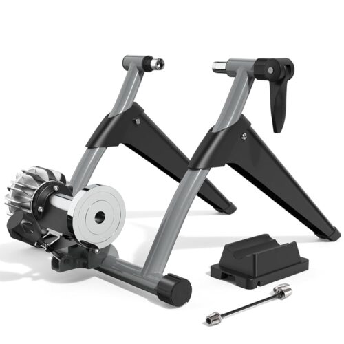 Sportneer Bike Trainer - Portable Fluid Stationary Bike Stand for Indoor Riding, Bike Trainer Stand with 26-28" & 700C Wheels, Quick Release Lever & Adjustable Rubber Feet,...