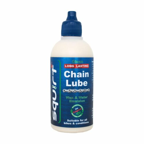 Squirt Chain Lube for Bikes 120 ml – Long-Lasting Lube for All Bike Chains – All-Weather Dry Chain Lube – Bike Chain Lube to Reduce Noise & Chainsuck – Bike Tools & Maintenance Aid