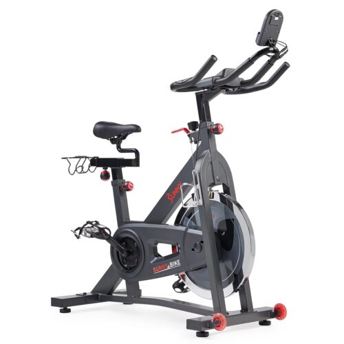 Sunny Health & Fitness Pro Cycling Stationary Bike, 40 LB Flywheel & 4-Way Adjustable Seat for Home Exercise & Indoor Cycle/Cardio Workout, Optional Exclusive SunnyFit App...