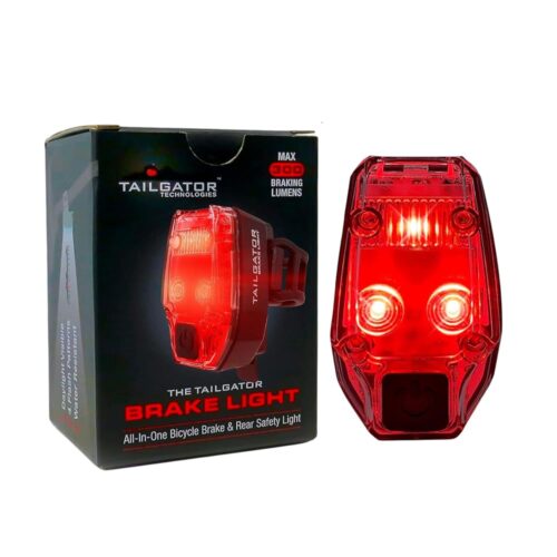 TAILGATOR Best Damn Bike Light in The World - Rear Tail Brake LED Light - Accelerometer Brake Sensing Feature - Brightest Light 300 Lumens - Rechargeable Battery Up to 60 Hours...